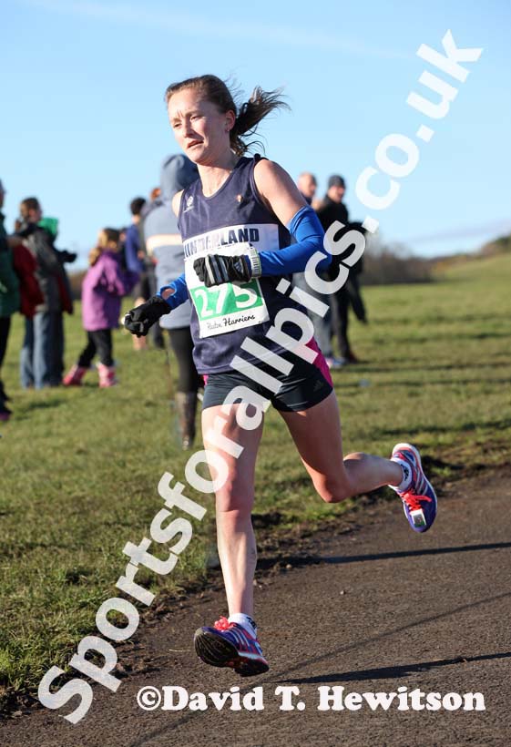 Alyson Dixon (Sunderland Strollers) on her way to winning the Heaton Memorial Road Race, Newcastle Town Moor. Photo: David T. Hewitson/Sports for All Pics